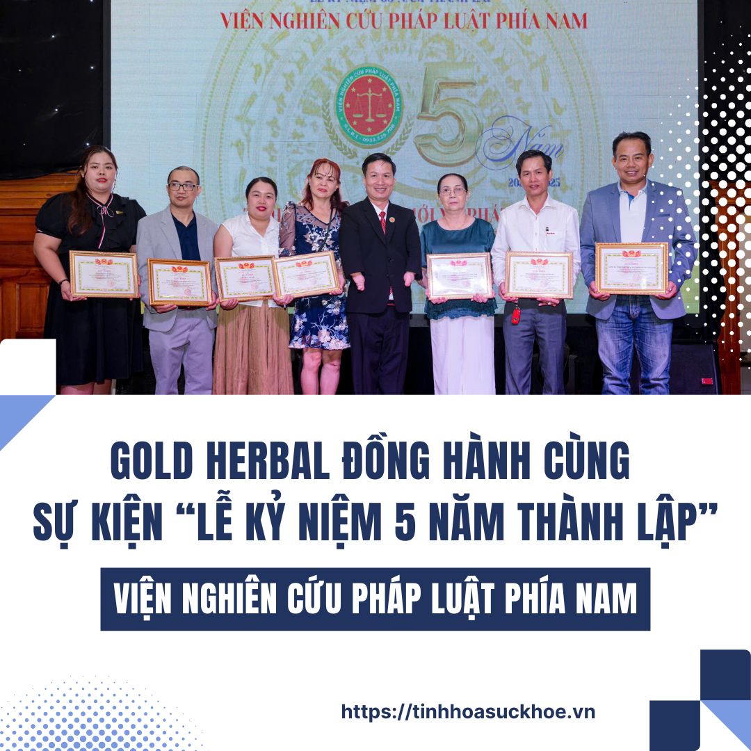Gold Herbal Đồng Hành Viện Nghiên Cứu Pháp Luật Phía Nam Trong Lễ Kỷ Niệm 5 Năm Thành Lập