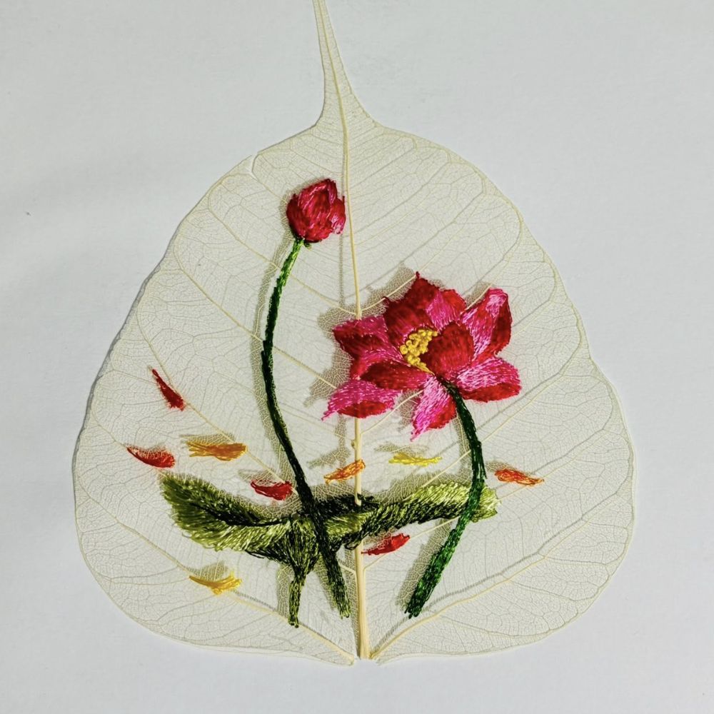 Tranh Thêu Bồ Đề Phúc An – Nét Đẹp Tĩnh Tại Trong Tâm