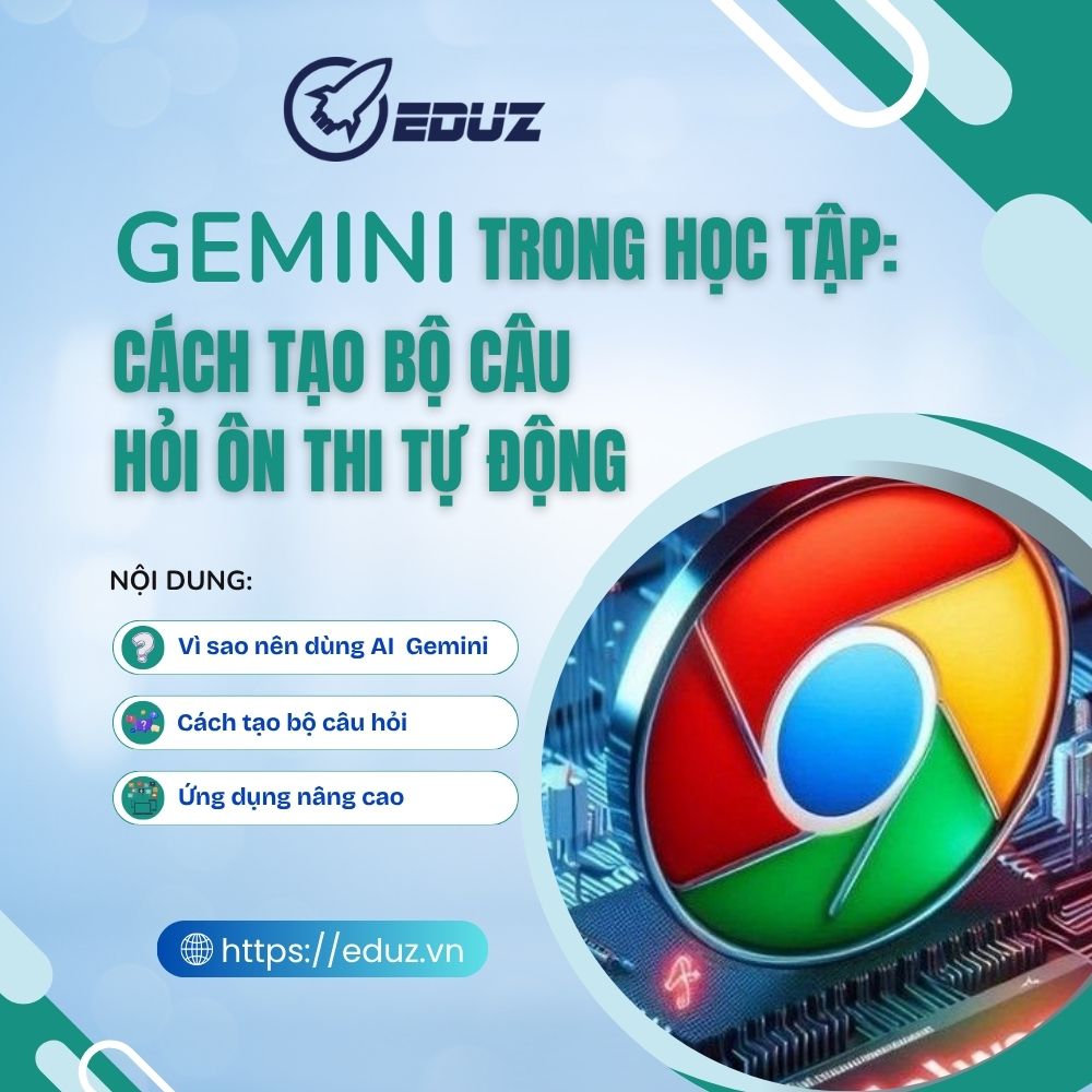 Gemini Trong Học Tập: Cách Tạo Bộ Câu Hỏi Ôn Thi Tự Động