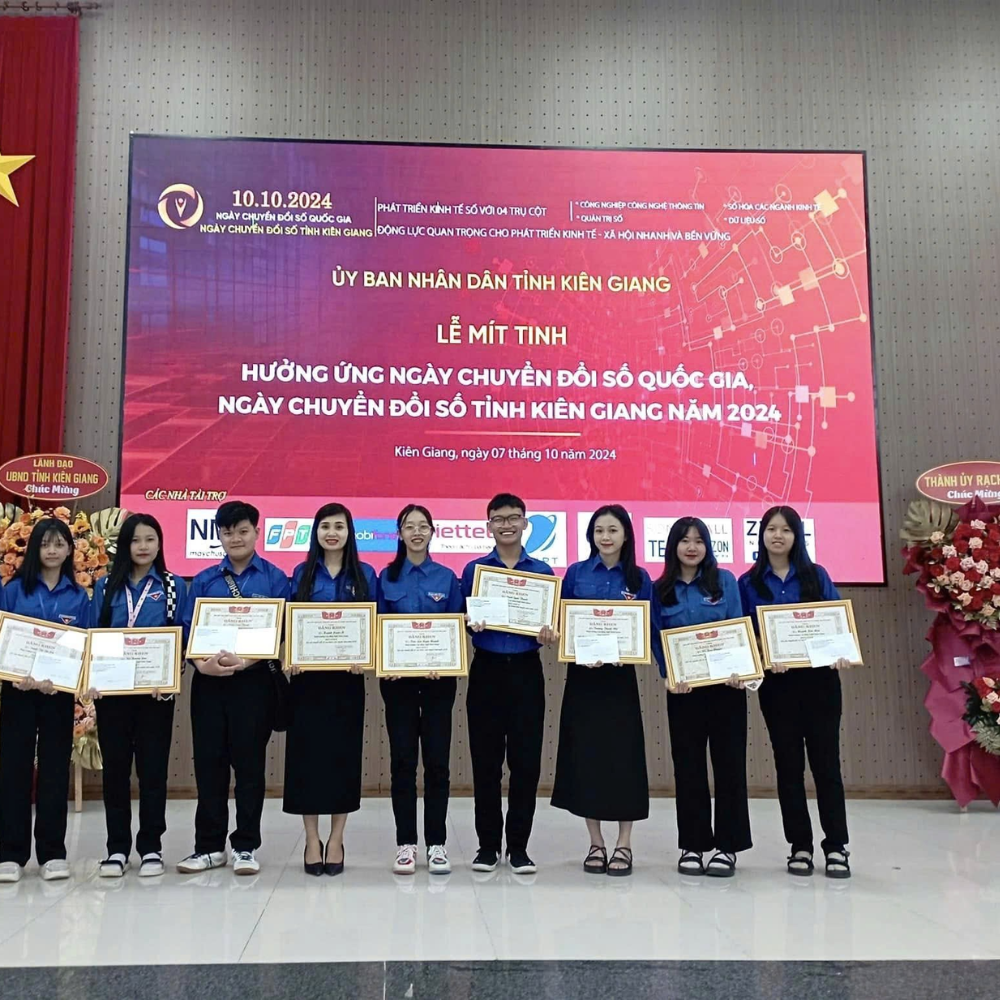 Giải B Cuộc Thi Chuyển Đổi Số Quốc Gia Dành Cho Đoàn Viên Thanh Niên Tỉnh Kiên Giang Năm 2024