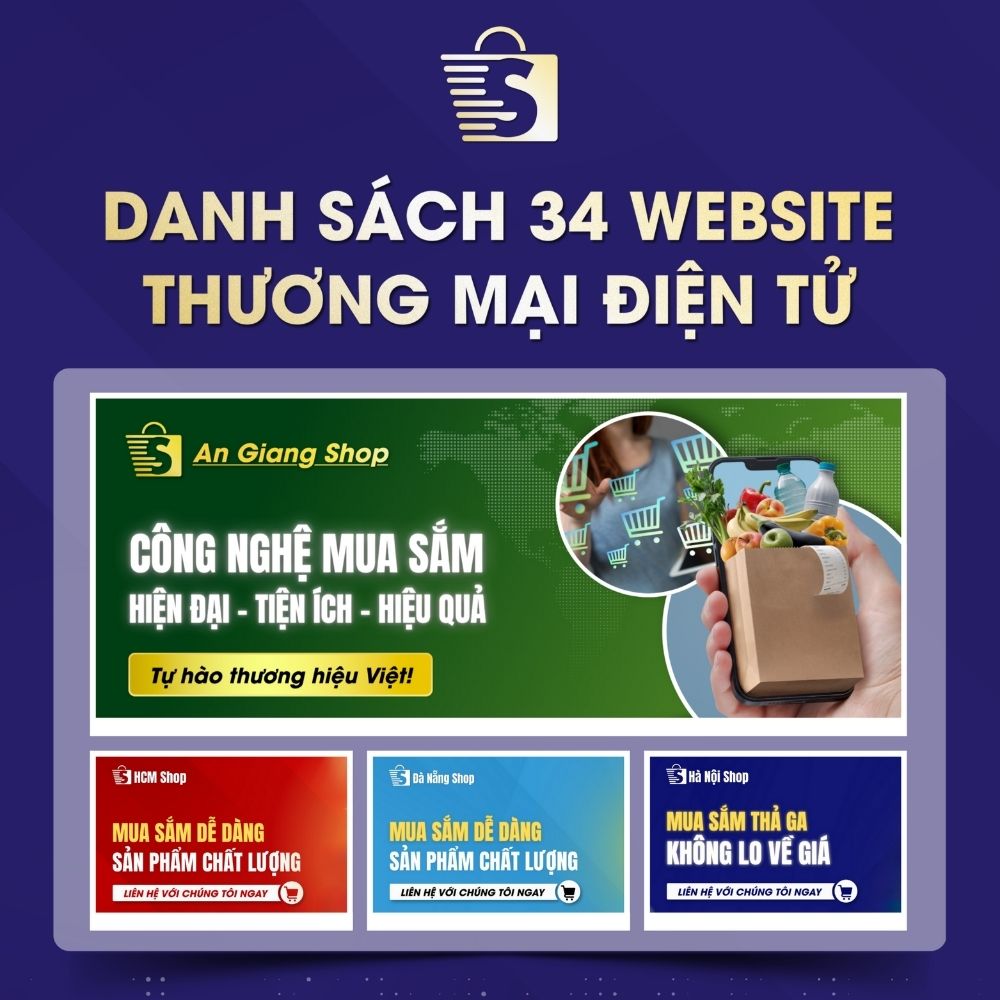 Danh Sách Website TMĐT Của 34 Tỉnh Thành Việt Nam