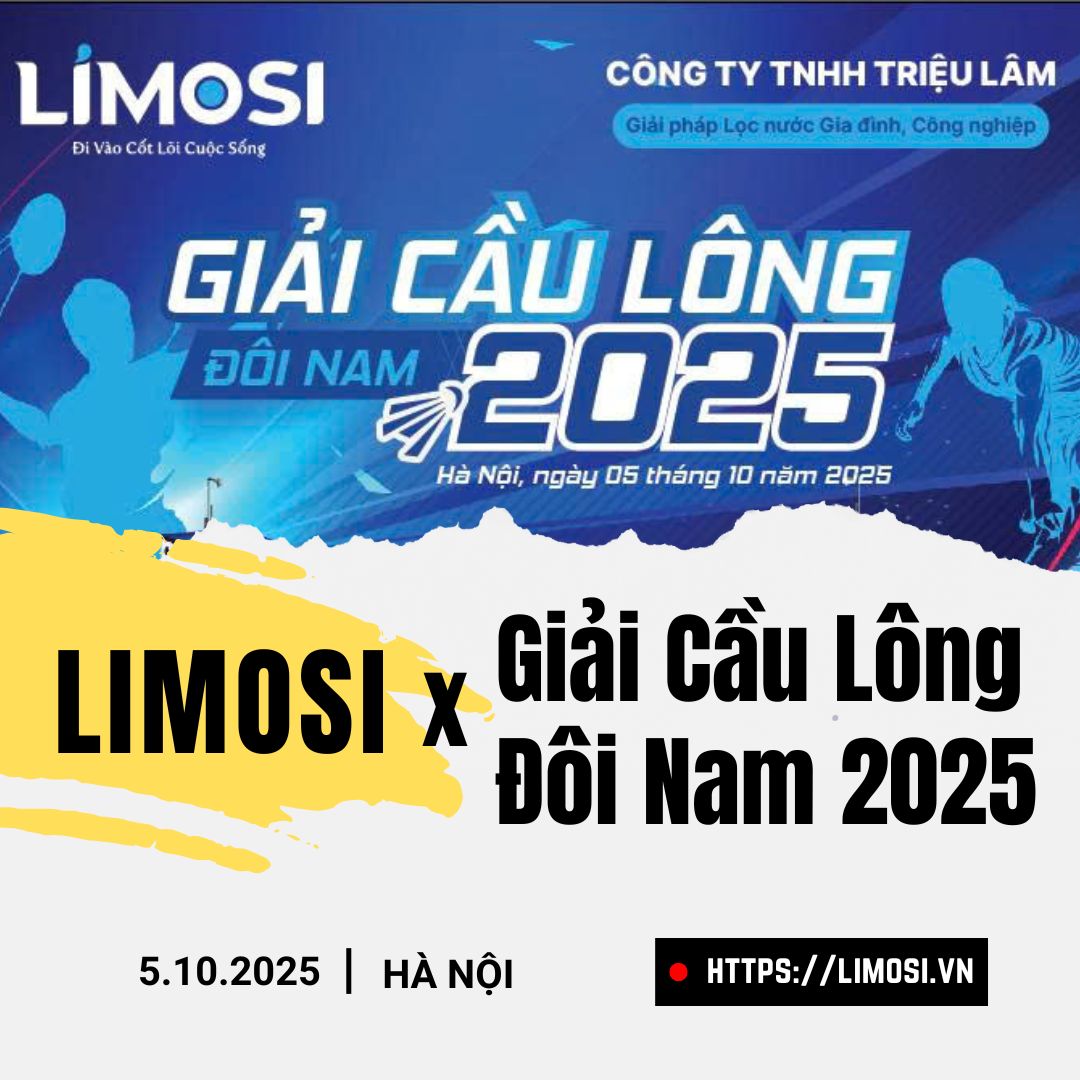 LIMOSI đồng hành cùng Giải Cầu Lông Đôi Nam 2025 tại Hà Nội