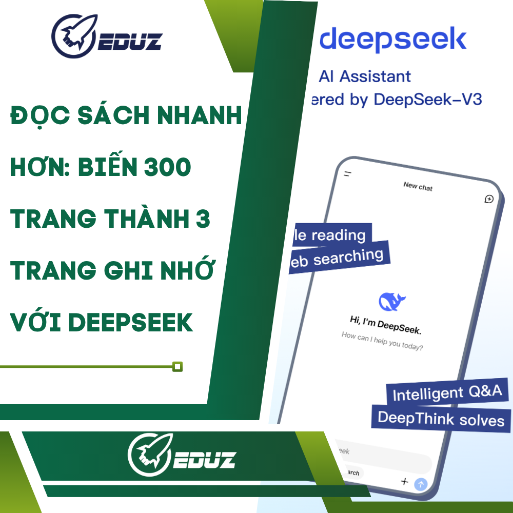 Đọc Sách Nhanh Hơn: Biến 300 Trang Thành 3 Trang Ghi Nhớ Với DeepSeek