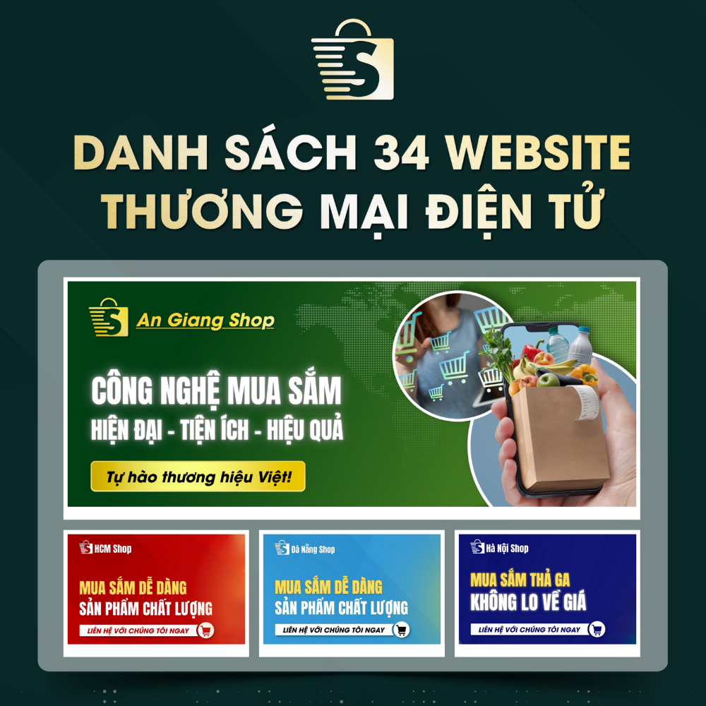 Danh Sách Website TMĐT Của 34 Tỉnh Thành Việt Nam