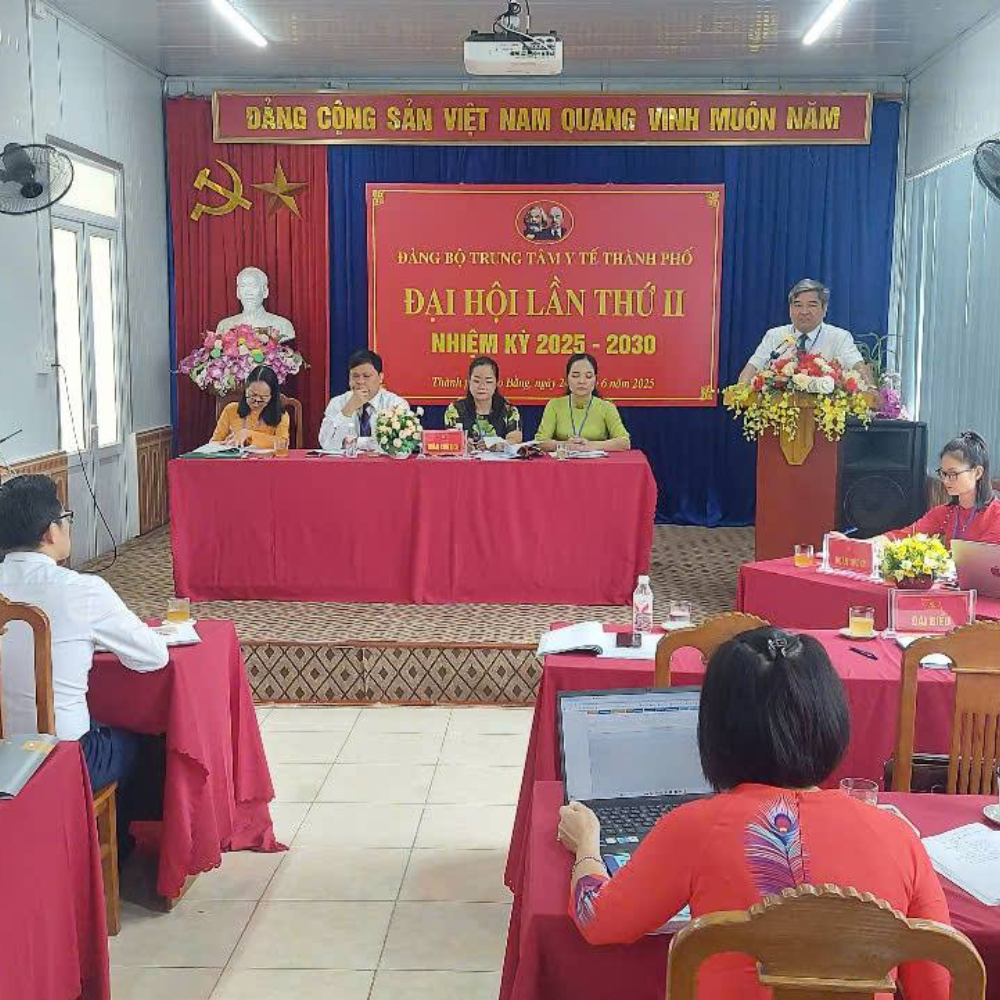 Đảng Bộ Trung Tâm Y Tế Thành Phố Tổ Chức Thành Công Đại Hội Đảng Bộ Lần Thứ II, Nhiệm Kỳ 2025–2030