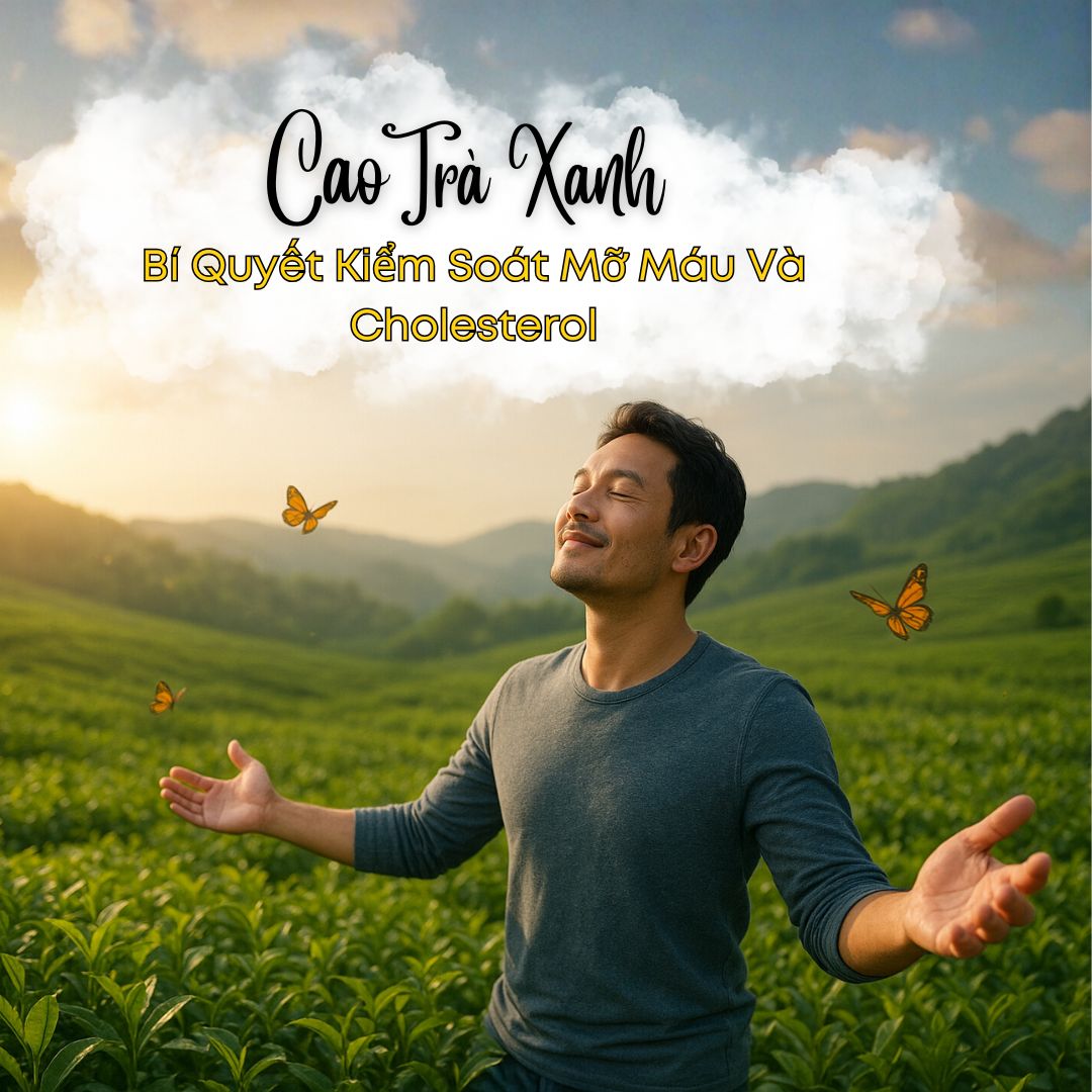 Bí Quyết Kiểm Soát Mỡ Máu Và Cholesterol Nhờ Cao Trà Xanh Hòa Tan