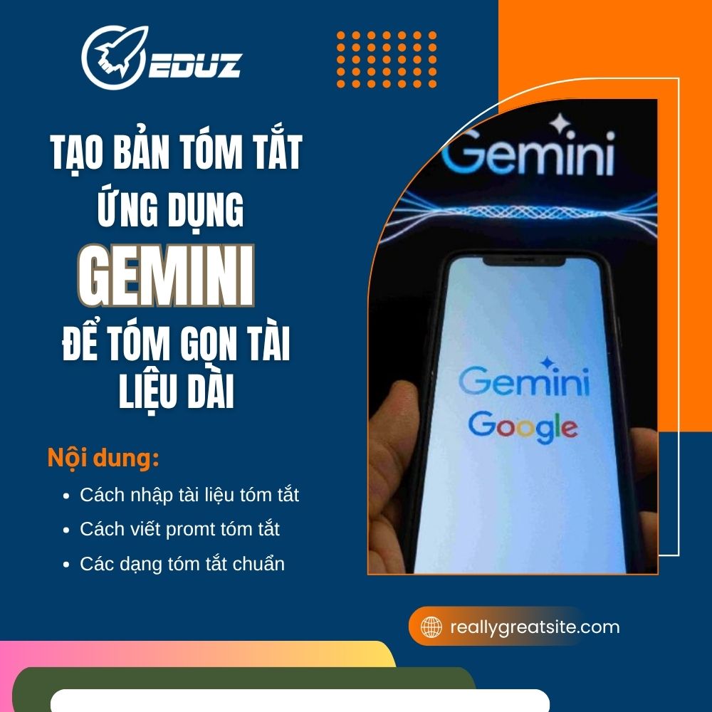 Tạo Bản Tóm Tắt – Ứng Dụng Gemini Để Tóm Gọn Tài Liệu Dài