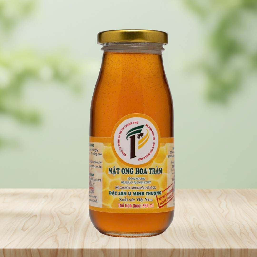 Mật Ong Hoa Tràm Thanh Phú 300ml - Gác Kèo 100% Tự Nhiên Rừng U Minh