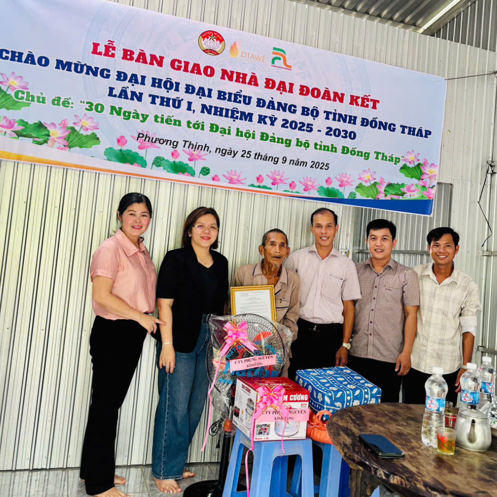 Hội Nữ Doanh Nhân Đồng Tháp Bàn Giao Nhà “Đại Đoàn Kết” Cho Hộ Nghèo Tại Xã Phương Thịnh