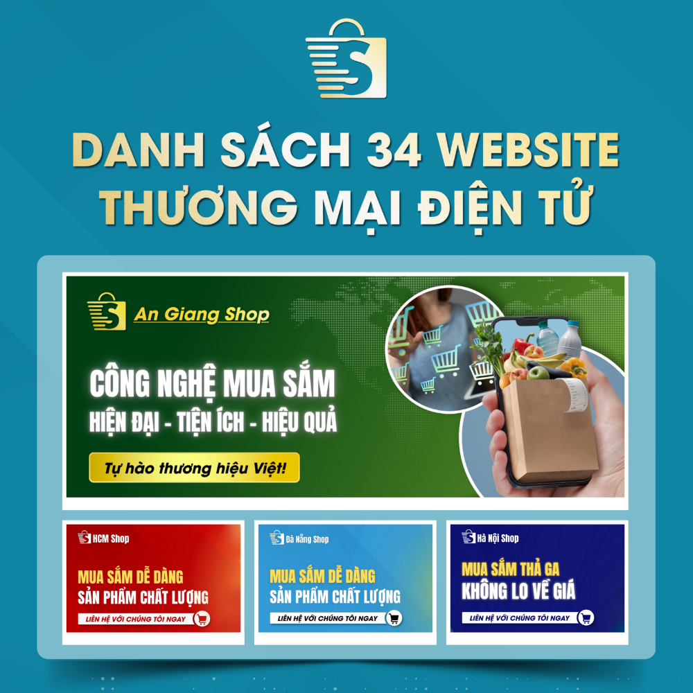 Danh Sách Website TMĐT Của 34 Tỉnh Thành Việt Nam