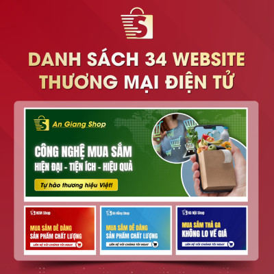 Danh Sách Website TMĐT Của 34 Tỉnh Thành Việt Nam