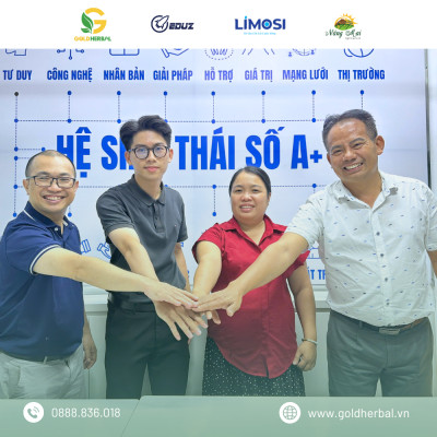 Gold Herbal Chính Thức Ký Kết Hợp Tác Liên Minh Hệ Sinh Thái Cùng Eduz, Limosi, Và Nắng Mai