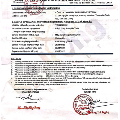 Báo Cáo Kết Quả Phân Tích