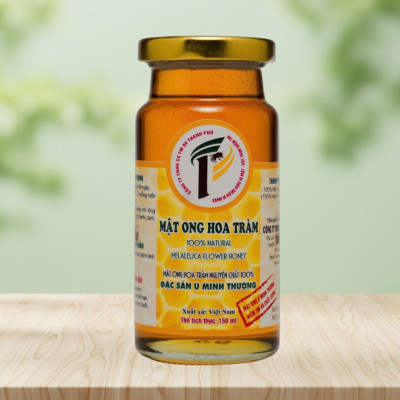 Mật Ong Hoa Tràm Thanh Phú 150ml - Gác Kèo 100% Tự Nhiên Rừng U Minh