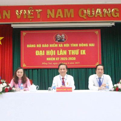 Đại Hội Đảng Bộ BHXH Tỉnh Đồng Nai Nhiệm Kỳ 2025-2030 Thành Công Tốt Đẹp