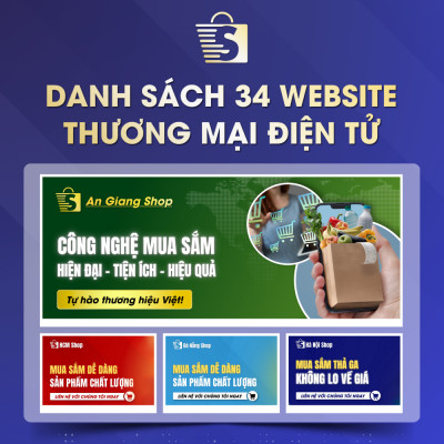 Danh Sách Website TMĐT Của 34 Tỉnh Thành Việt Nam