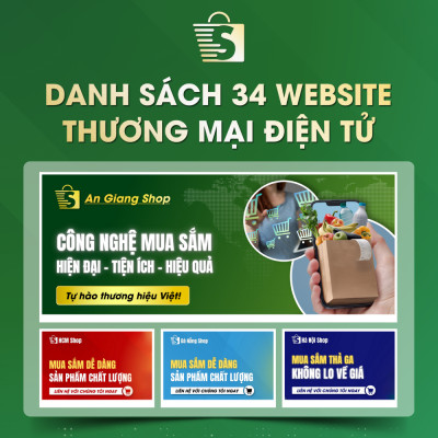 Danh Sách Website TMĐT Của 34 Tỉnh Thành Việt Nam