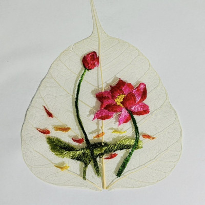 Tranh Thêu Bồ Đề Phúc An – Nét Đẹp Tĩnh Tại Trong Tâm