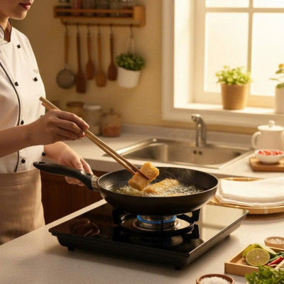 Mẹo Chiên Thức Ăn Không Bắn Dầu