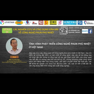 LIFTALK04: Các Nghiên Cứu Và Ứng Dụng Gần Đây Về Công Nghệ Phun Phủ Nhiệt