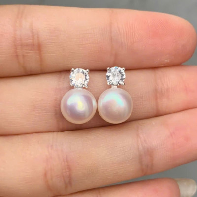 Bông Tai Ngọc Trai Nước Ngọt Bạc 925