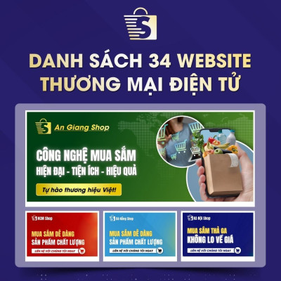 Danh Sách Website TMĐT Của 34 Tỉnh Thành Việt Nam