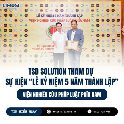 TSD Solution Đồng Hành Cùng Viện Nghiên Cứu Pháp Luật Phía Nam Kỷ Niệm 5 Năm Thành Lập