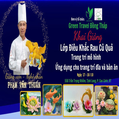 Thông Báo Khai Giảng Khóa 2 – Lớp Điêu Khắc Rau Củ Quả