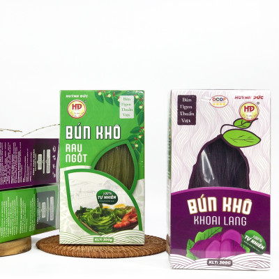 So Sánh Bún Khô Khoai Lang và Bún Khô Rau Ngót