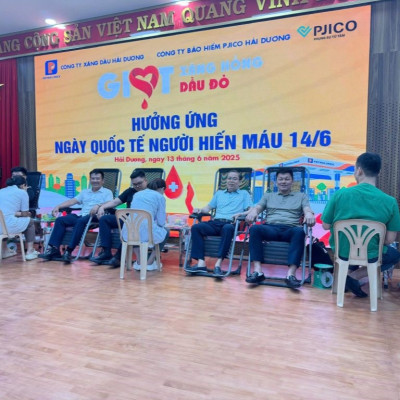 PJICO Hải Dương Hiến Tặng Những Giọt Máu Nghĩa Tình Trong Chương Trình Giọt Xăng Hồng Giọt Máu Đỏ