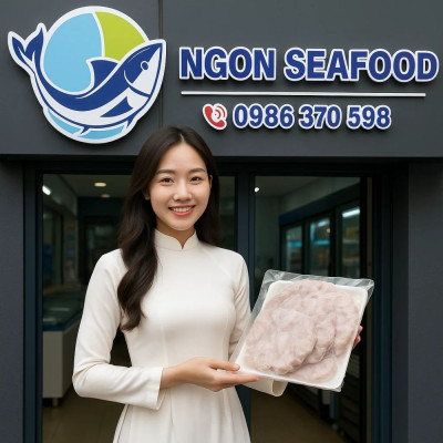 Review “Eat-Clean”: Chả Mực Giã Tay Hạ Long (Hấp) – Hút Chân Không – Khay 330g Của Ngon Seafood