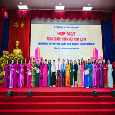 Ngày Doanh Nhân Việt Nam 13/10: Vinh danh Doanh nghiệp – Doanh nhân tiêu biểu tỉnh Đồng Tháp 2025
