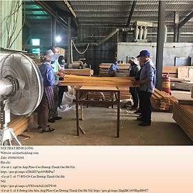 Bàn ghế tiếp khách gỗ sồi Nga