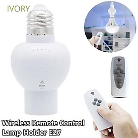 Đui Đèn Điều Khiển Từ Xa E27 kèm remote bật tắt
