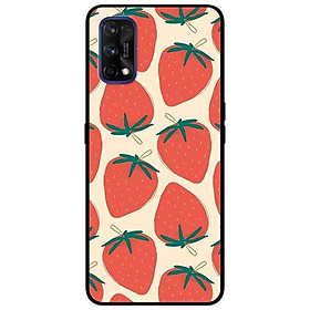 Ốp lưng dành cho Reno 5 - Reno 5 Pro - Realme 7 - Realme 7 Pro mẫu Họa Tiết Dâu Đỏ