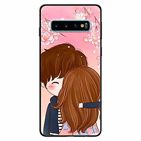 Ốp lưng dành cho Samsung S10 Plus mẫu Cặp Đôi Hôn Nhau