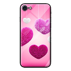 Ốp kính cường lực cho iPhone 8 mẫu nền trái tim 13 - Hàng chính hãng