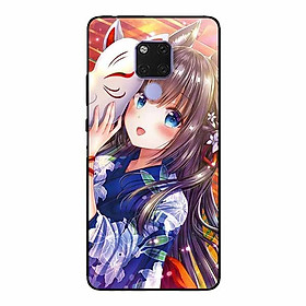 Ốp lưng in cho Huawei Mate 20 Cô Gái Neko