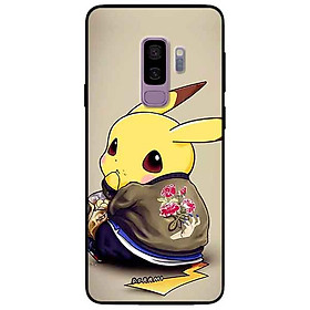 Ốp lưng in cho Samsung S9 Plus Mẫu Pika Ăn Vụng