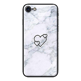 Ốp kính cường lực cho iPhone 8 Ba Trái Tim - Hàng chính hãng