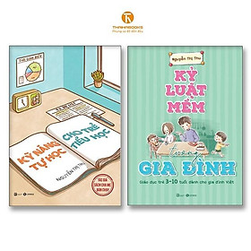 Sách - Kỹ Năng Tự Học Cho Trẻ Tiểu Học + Kỷ Luật Mềm Trong Gia Đình - Combo 2 Cuốn - Thái Hà Books