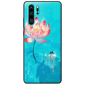Ốp in cho Huawei P30 Pro Thiếu Nữ Và Sen - Hàng chính hãng