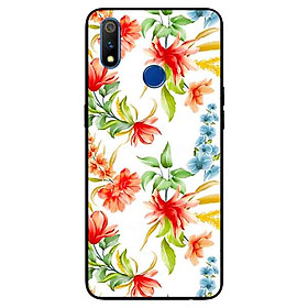 Ốp lưng in cho Realme 3 Mẫu Cành Hoa Lan Đỏ