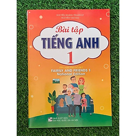 Sách - Bài tập tiếng anh 1 (biên soạn theo bộ sách family and friends 1 national edition  ) (HA-MK)