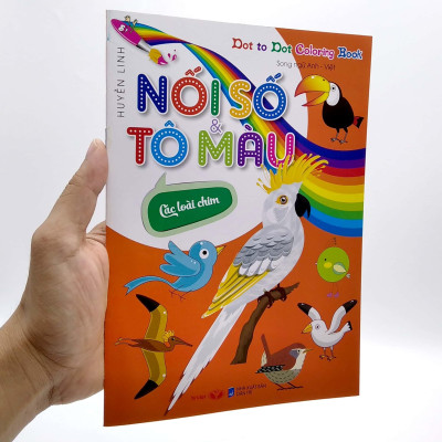 Dot To Dot Coloring Book - Nối Số & Tô Màu - Các Loài Chim