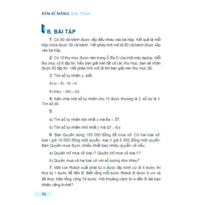 Sách - Rèn Kĩ Năng Giải Toán Lớp 6 - Tập 1 (Theo Chương Trình Giáo Dục Phổ Thông Mới) ML