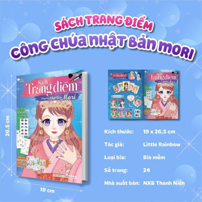 Sách - Trang Điểm Công Chúa - Tô Màu Và Bóc Dán Hơn 500+ Stickers Xinh Đẹp Cho Bé Gái - Megabook