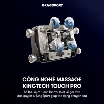 CHỈ GIAO MIỀN BẮC | Ghế massage toàn thân cao cấp KINGSPORT G6 công nghệ massage Kingtech Touch Pro, công nghệ làm ấm Warmtech