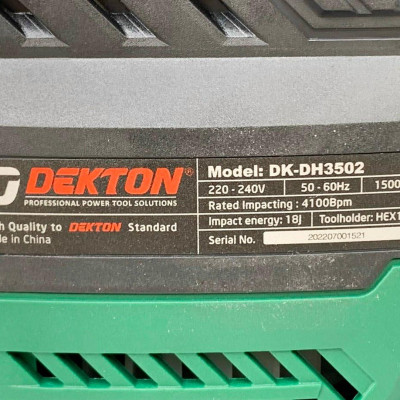 MÁY ĐỤC BÊ TÔNG 1500w DEKTON DK-DH3502 - HÀNG CHÍNH HÃNG