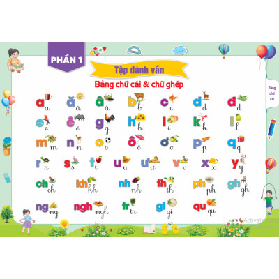 Sách - Combo 2 cuốn Chắp Cánh Cùng Bé: Tập viết, Tập đánh vần 4-6 tuổi (Phiên bản mới nhất) - ndbooks